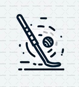 Hockeyschläger und Puck